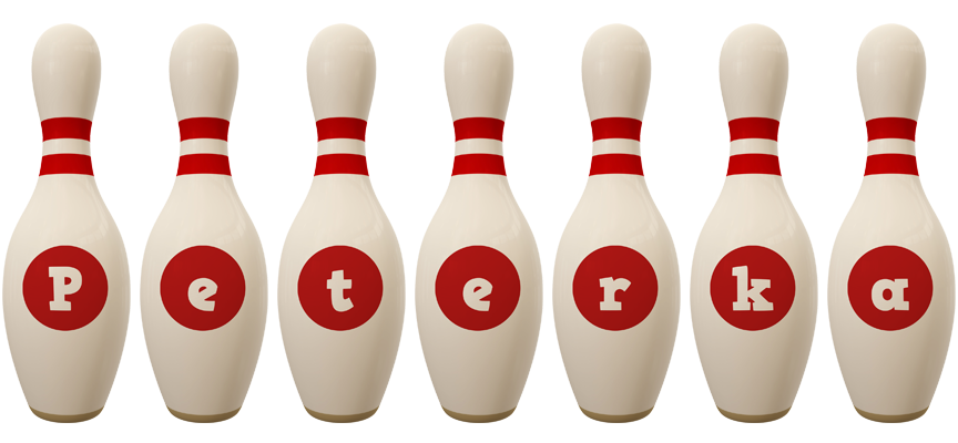 Peterka bowling-pin logo