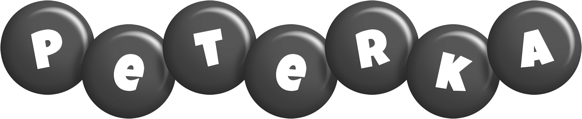 Peterka candy-black logo