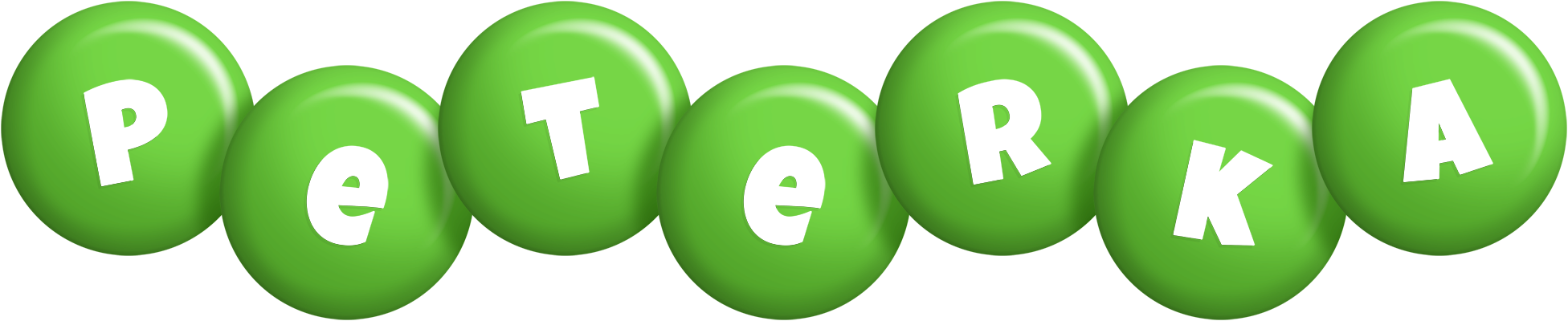 Peterka candy-green logo