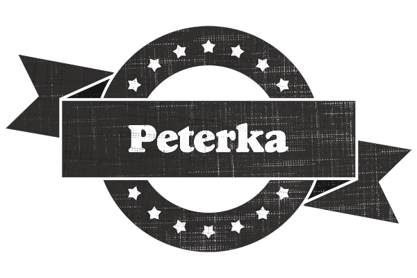 Peterka grunge logo