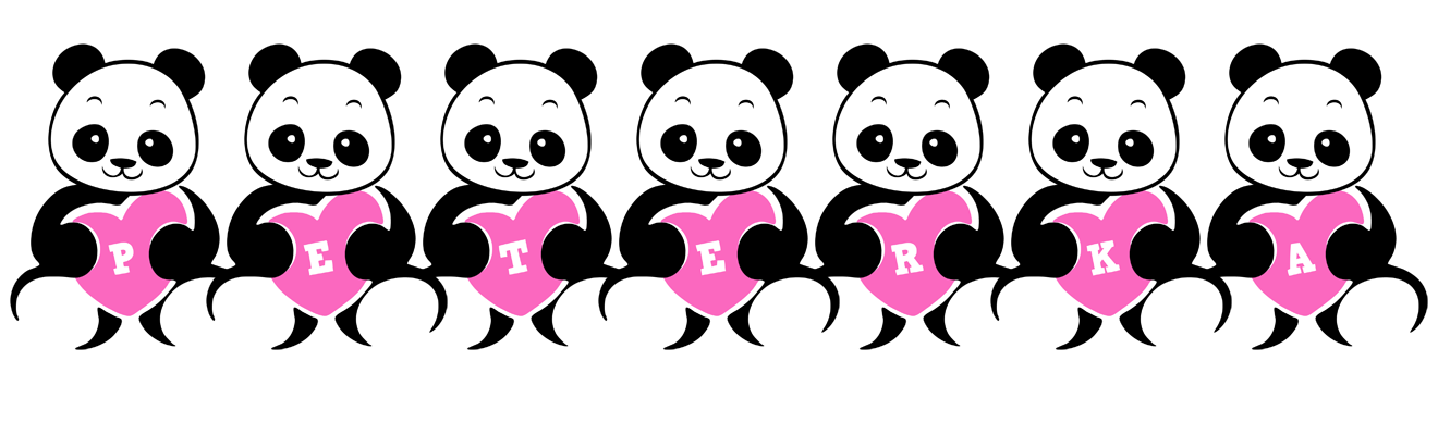 Peterka love-panda logo