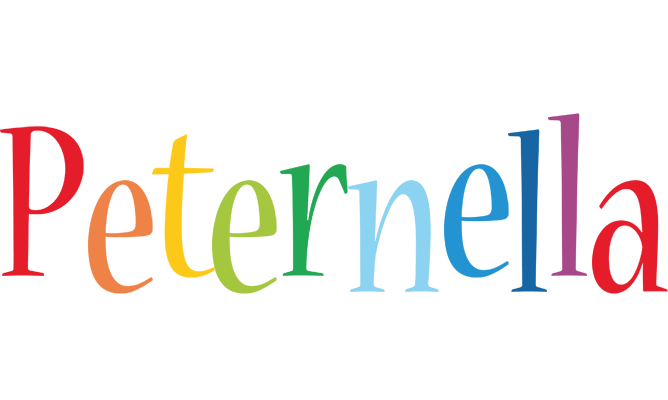 Peternella birthday logo