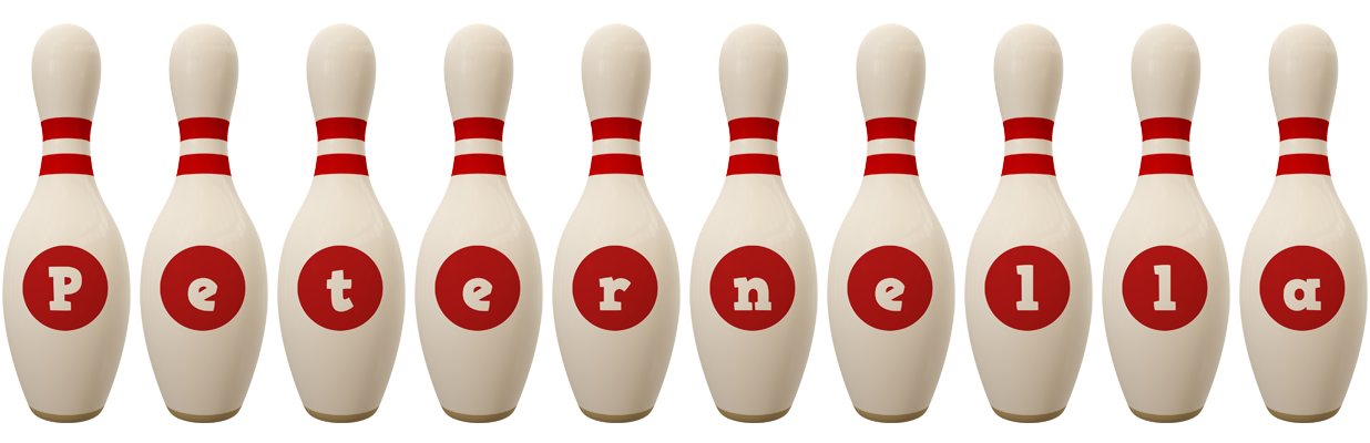 Peternella bowling-pin logo