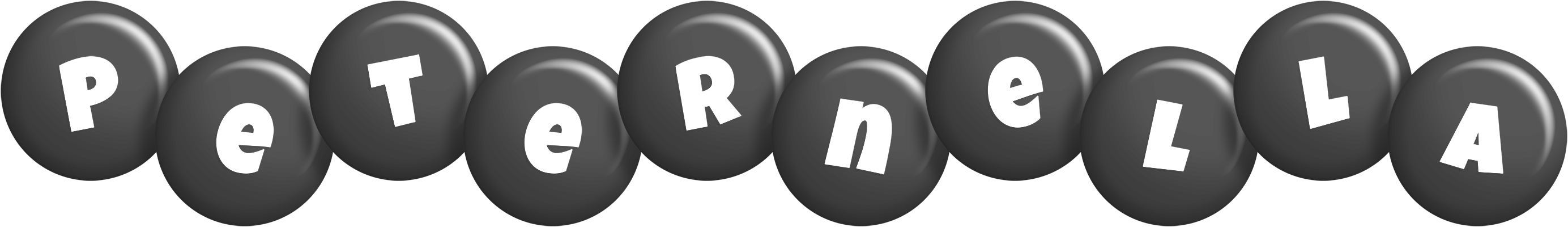 Peternella candy-black logo