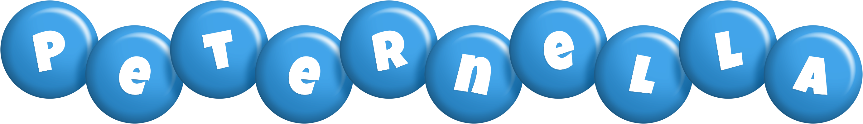 Peternella candy-blue logo