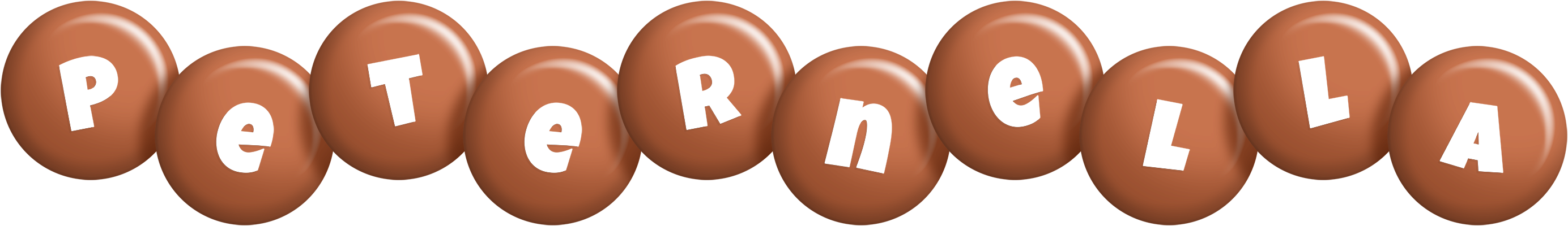 Peternella candy-brown logo