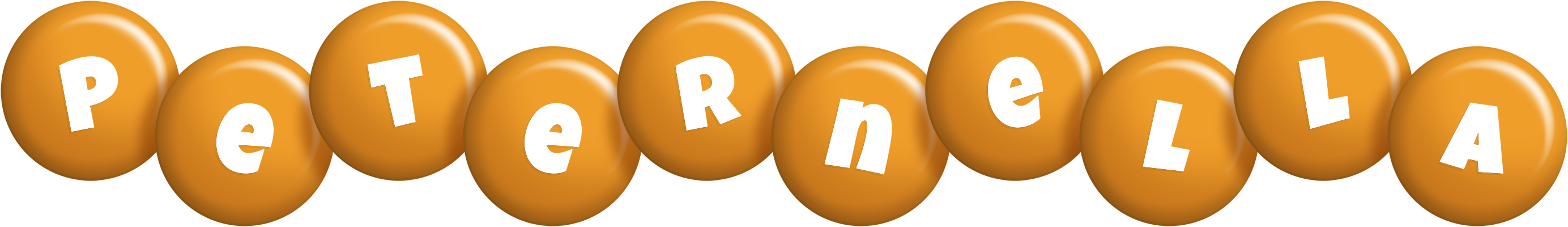 Peternella candy-orange logo