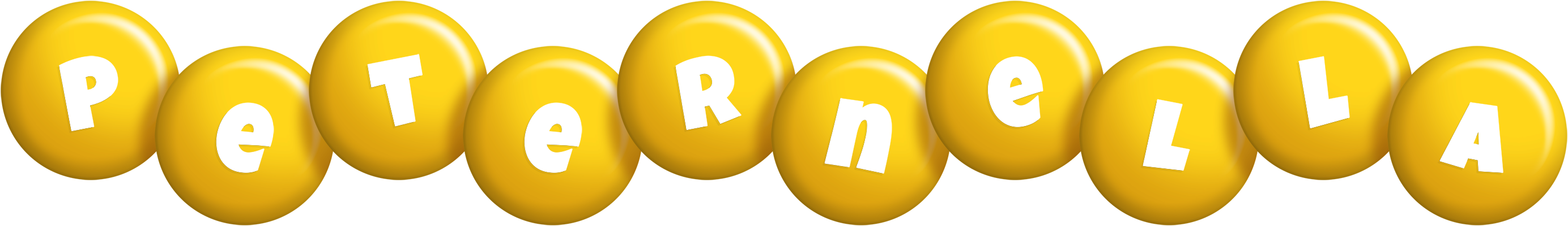 Peternella candy-yellow logo