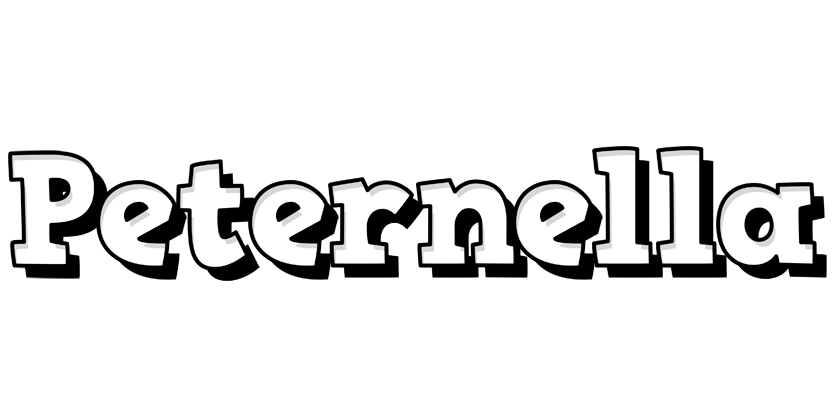 Peternella snowing logo