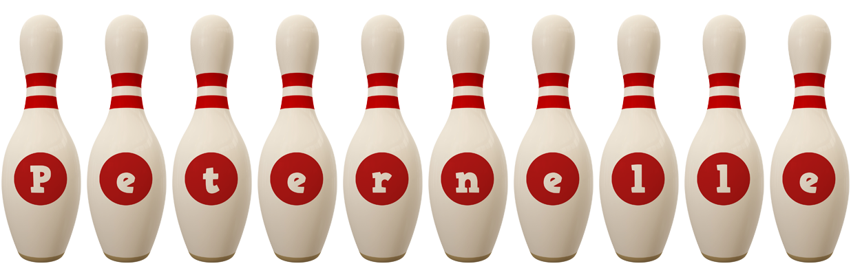 Peternelle bowling-pin logo