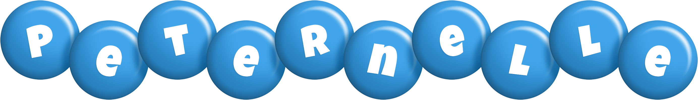 Peternelle candy-blue logo