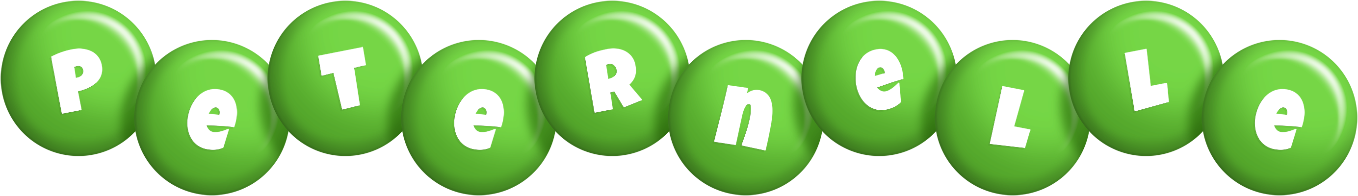 Peternelle candy-green logo