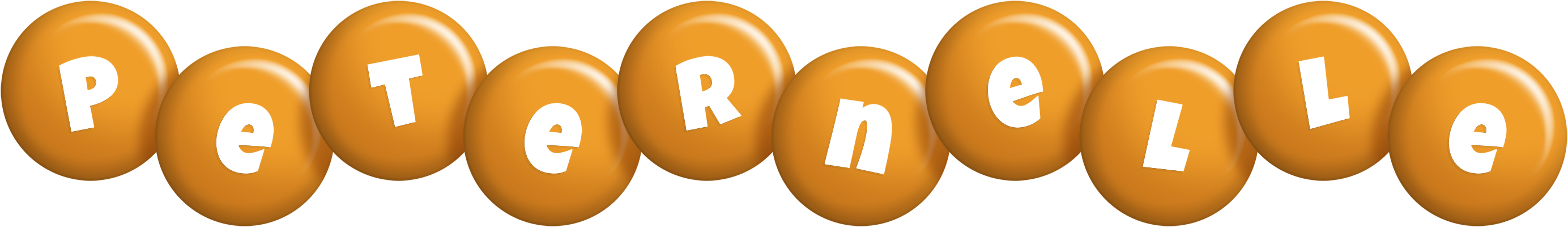 Peternelle candy-orange logo