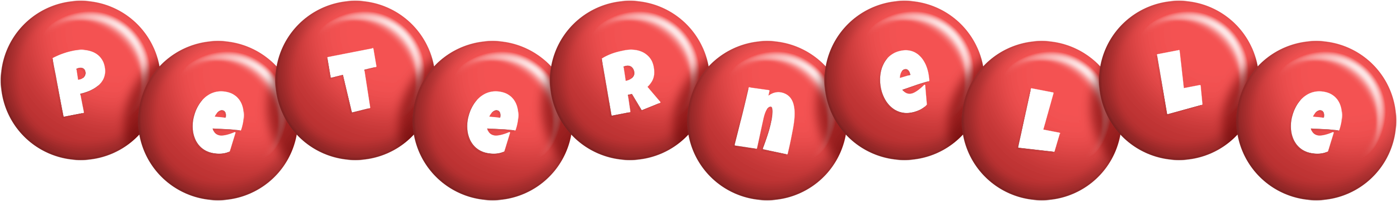 Peternelle candy-red logo