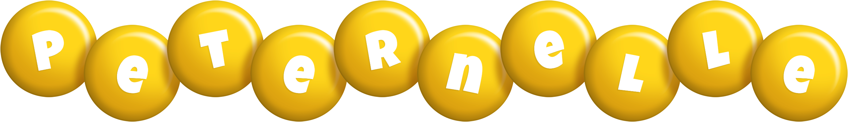 Peternelle candy-yellow logo