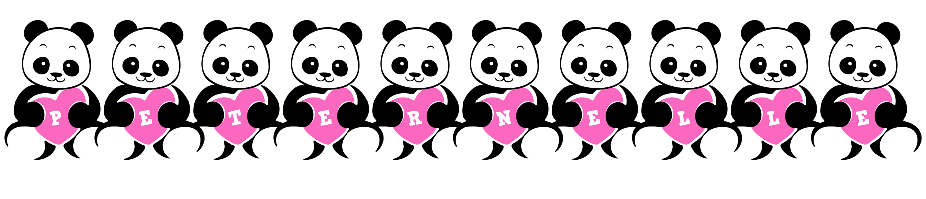 Peternelle love-panda logo