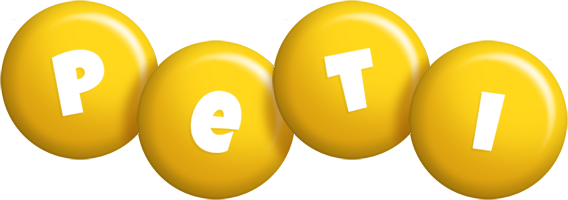 Peti candy-yellow logo