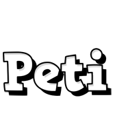 Peti snowing logo