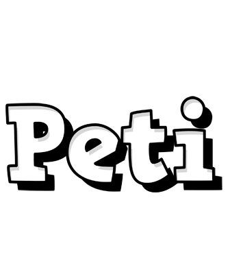 Peti snowing logo