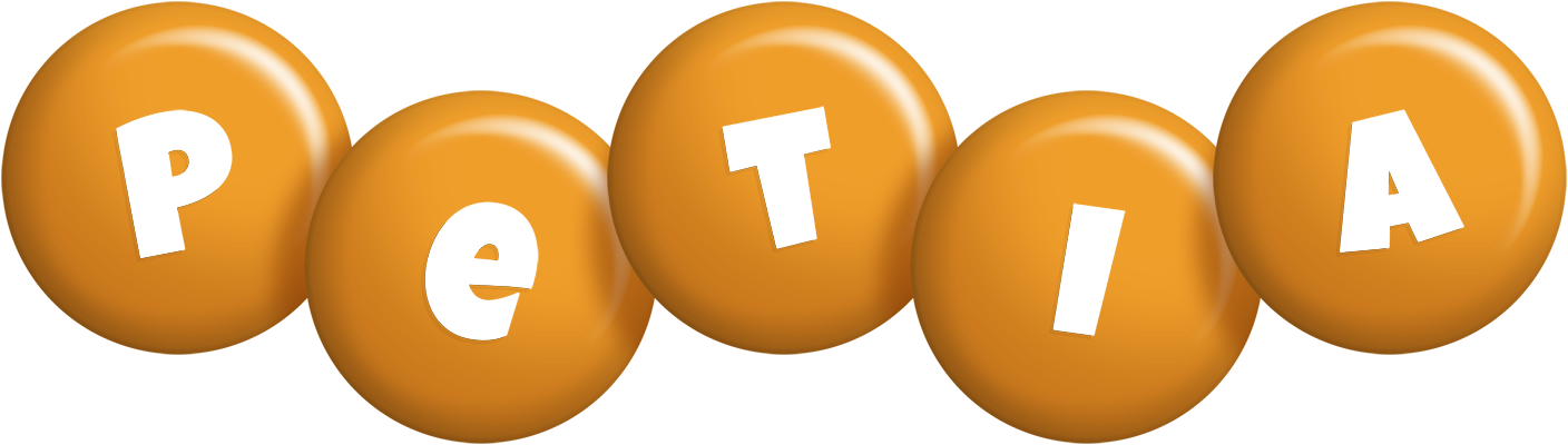 Petia candy-orange logo