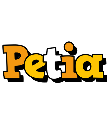 Petia cartoon logo
