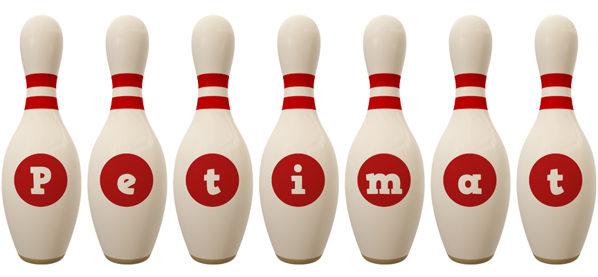 Petimat bowling-pin logo