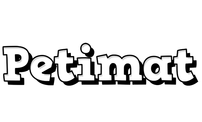 Petimat snowing logo