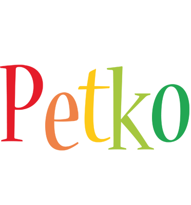 Petko birthday logo