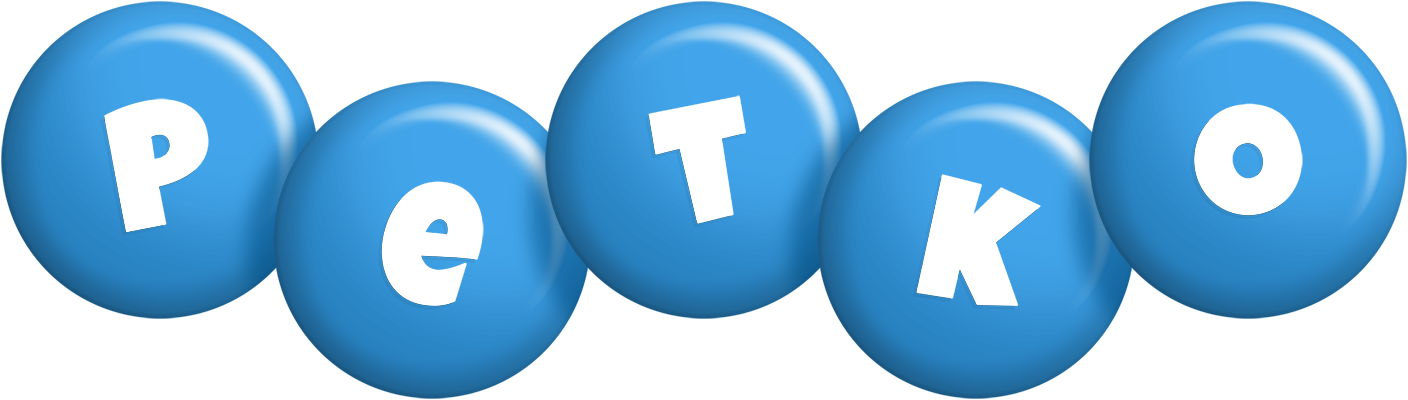 Petko candy-blue logo