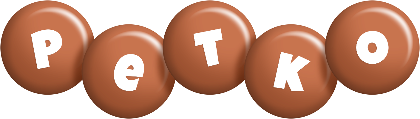 Petko candy-brown logo