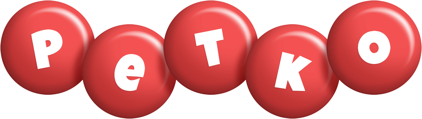 Petko candy-red logo