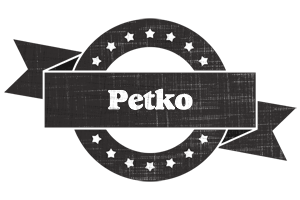 Petko grunge logo