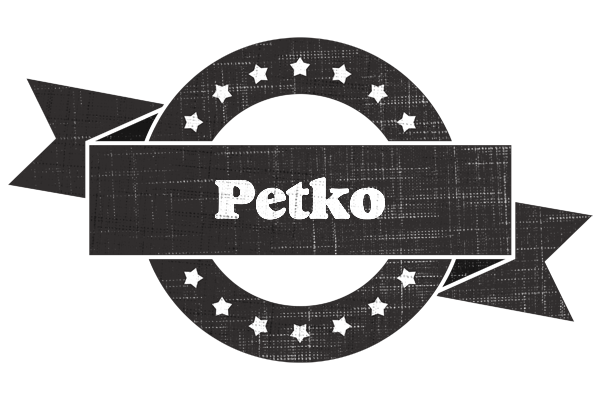 Petko grunge logo