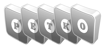 Petko silver logo