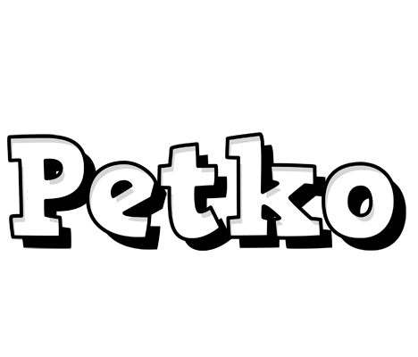 Petko snowing logo