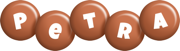 Petra candy-brown logo