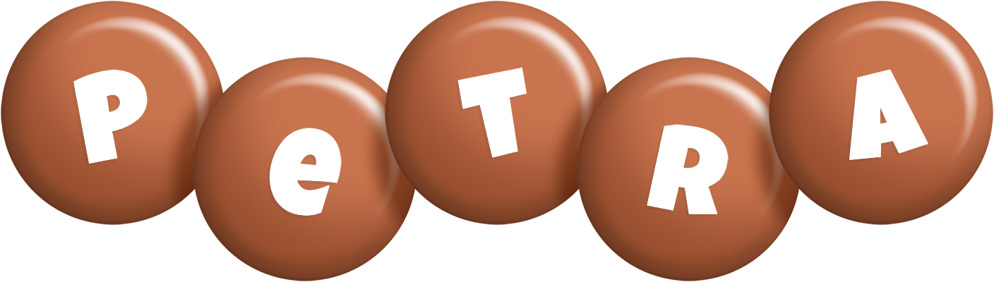 Petra candy-brown logo
