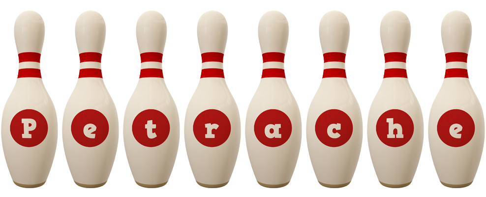Petrache bowling-pin logo