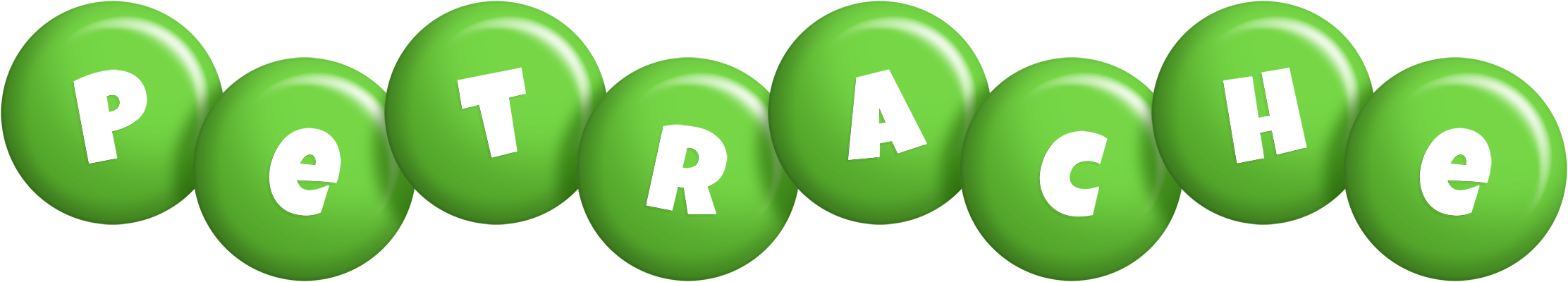 Petrache candy-green logo
