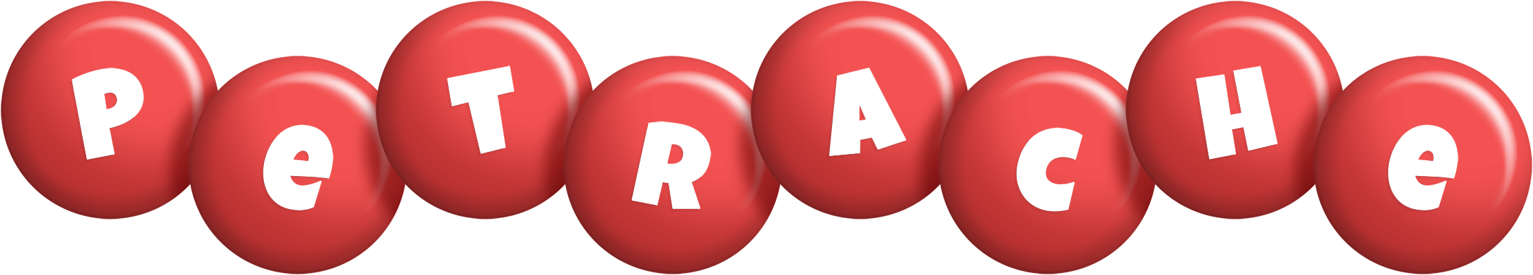 Petrache candy-red logo