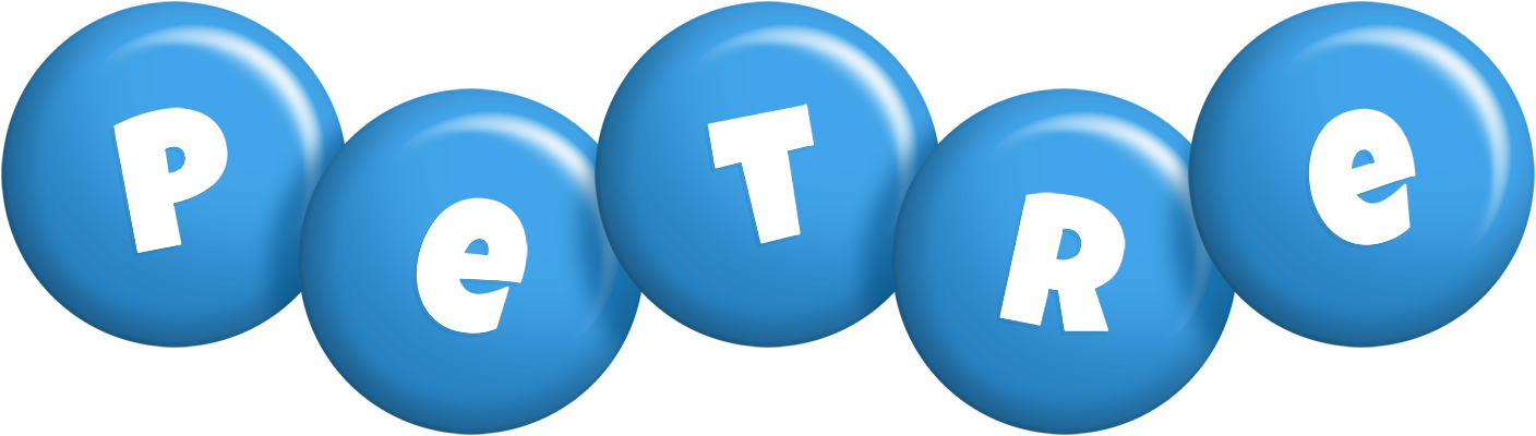 Petre candy-blue logo