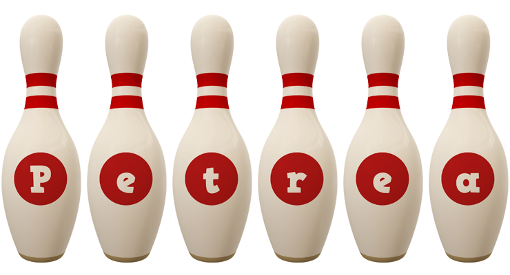 Petrea bowling-pin logo
