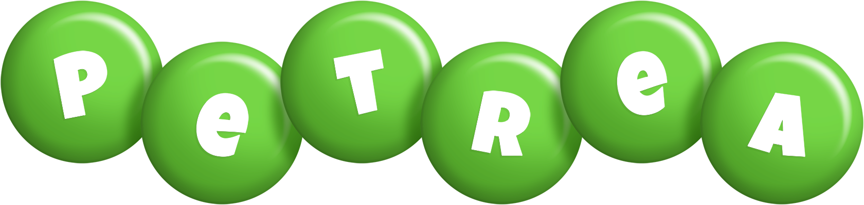 Petrea candy-green logo
