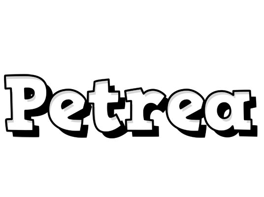 Petrea snowing logo