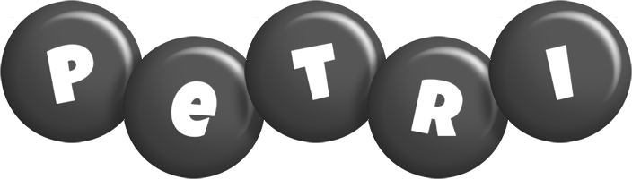Petri candy-black logo