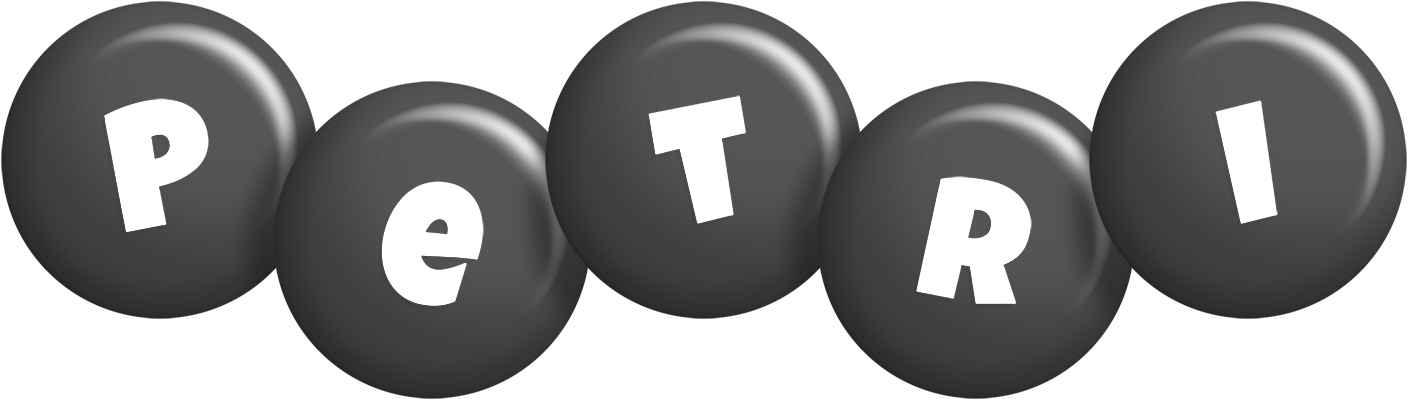 Petri candy-black logo