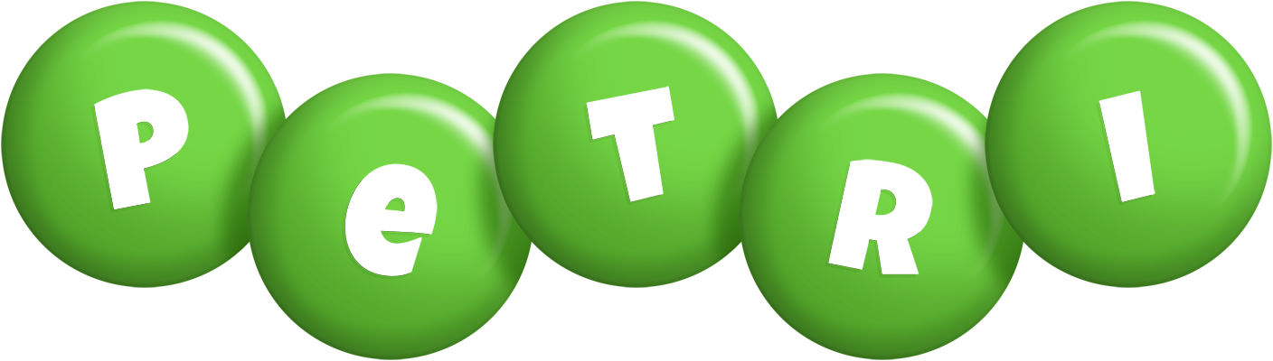 Petri candy-green logo
