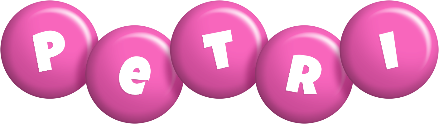 Petri candy-pink logo