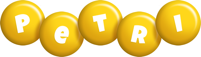 Petri candy-yellow logo