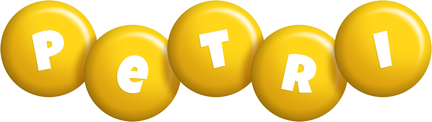 Petri candy-yellow logo
